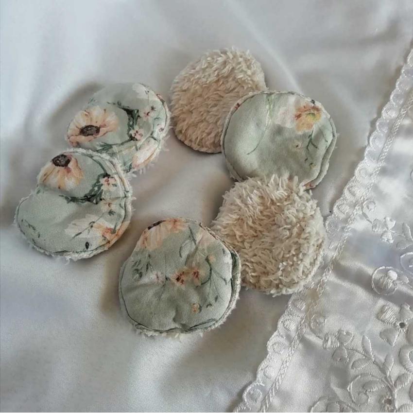 Lingettes démaquillantes fleuries 6cm