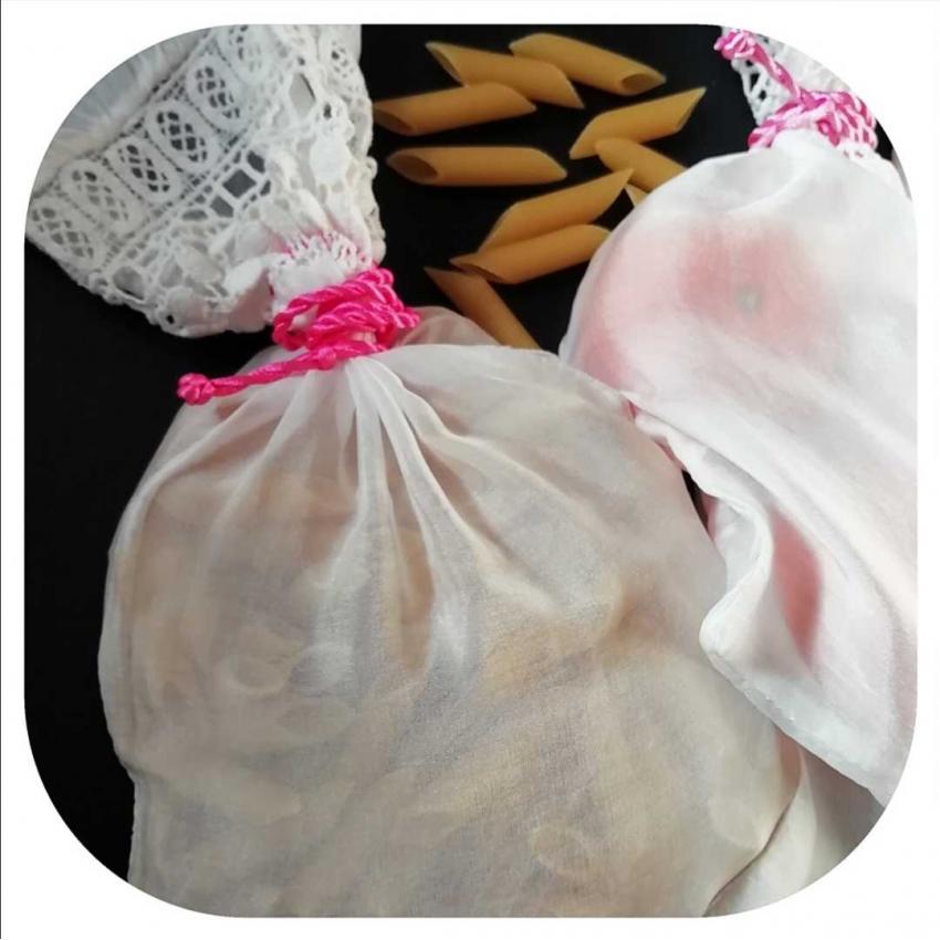 Lot de 3 sacs à vrac en tissu recyclé