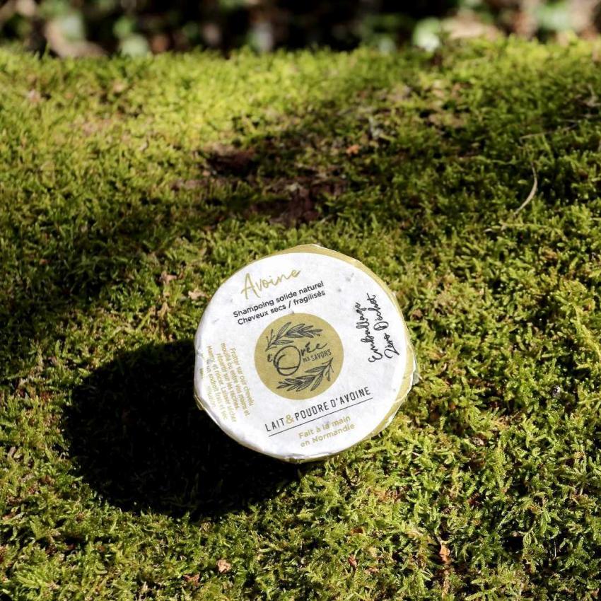 Shampoing solide Avoine – Lait d’avoine & Poudre d’avoine – cheveux secs, fragilisés