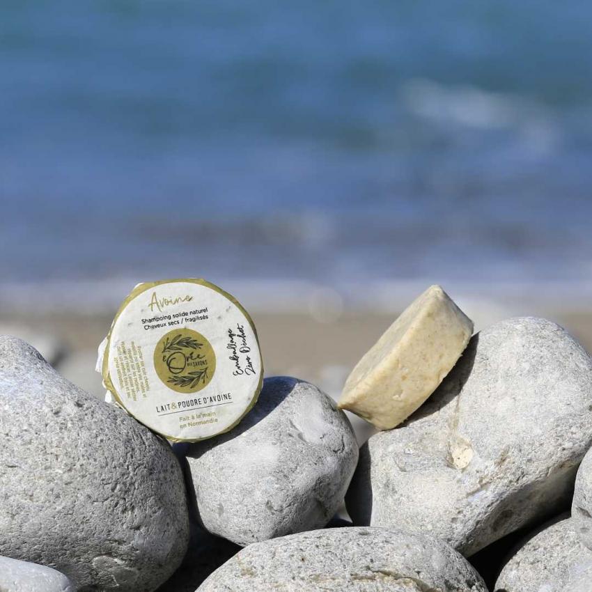 Shampoing solide Avoine – Lait d’avoine & Poudre d’avoine – cheveux secs, fragilisés