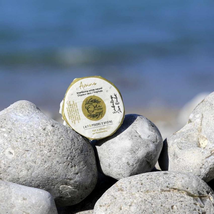 Shampoing solide Avoine – Lait d’avoine & Poudre d’avoine – cheveux secs, fragilisés