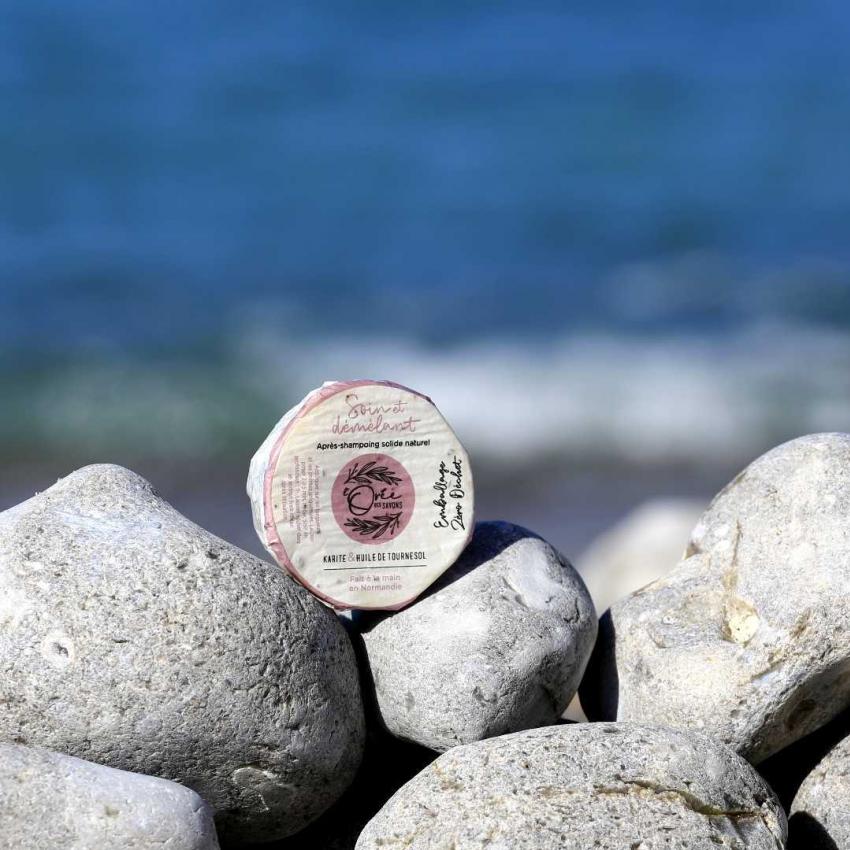 Soin Démêlant Après-shampoing solide Karité & Tournesol