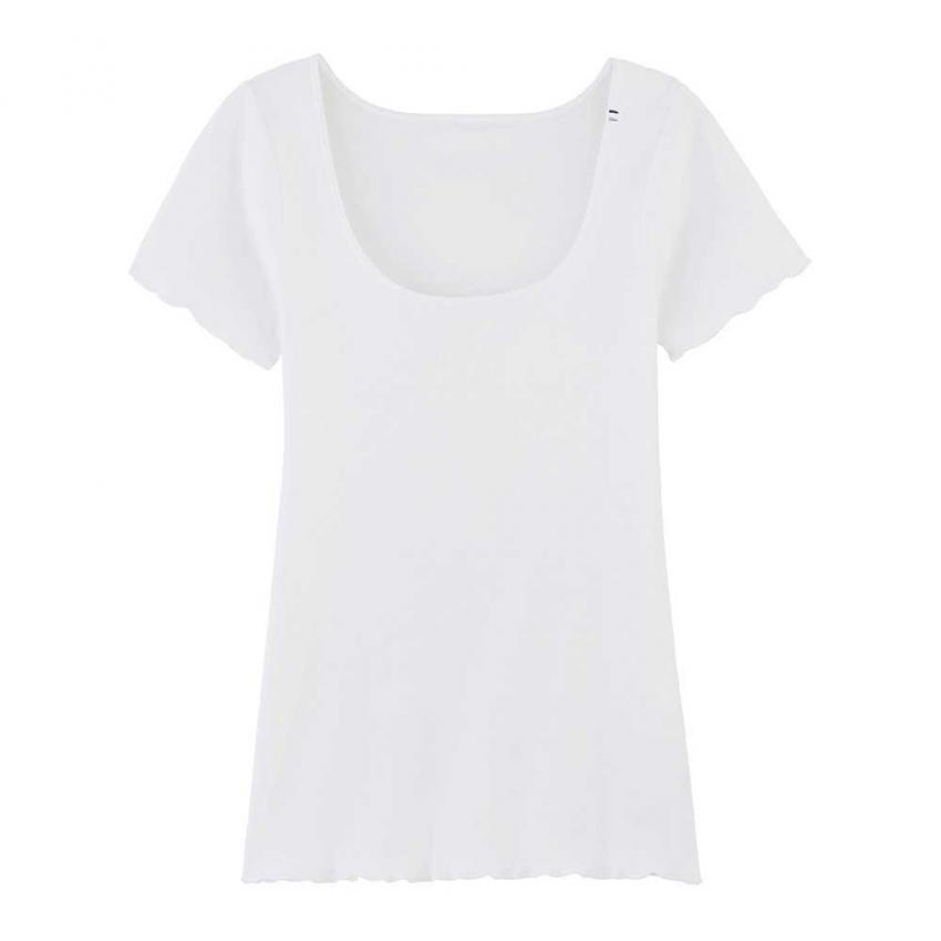 T Shirt Coton Bio Femme Blanc - Ressource