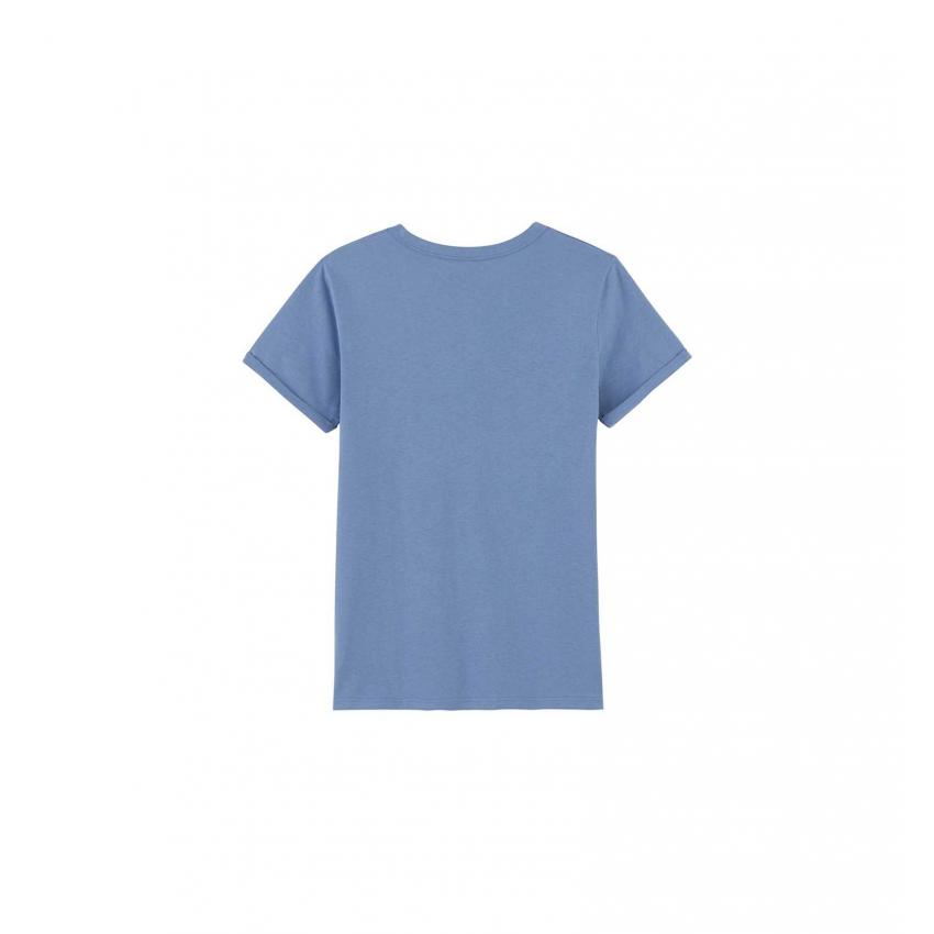 T Shirt Manches À Revers Coton Bio Océan - Ressource