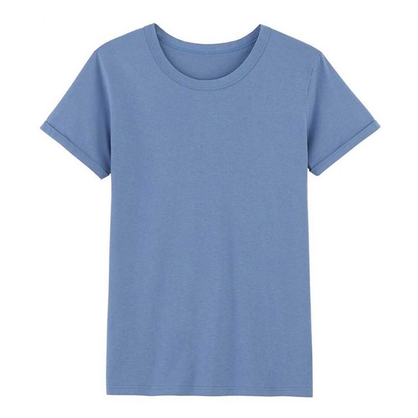 T Shirt Manches À Revers Coton Bio Océan - Ressource