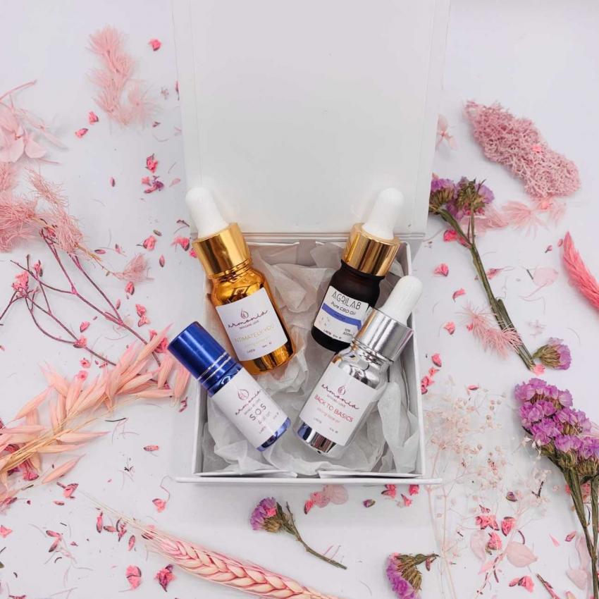 THE BOX: huiles visage + corps + roll-on