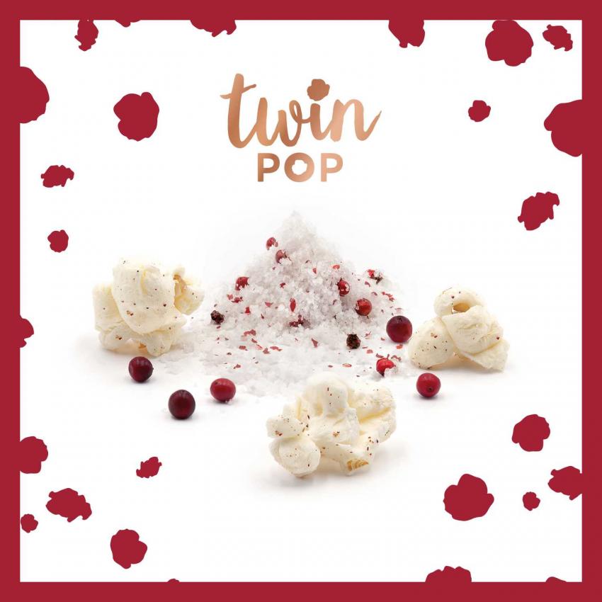 TWINPOP POPCORN BAIES ROSES + SEL DE GUÉRANDE