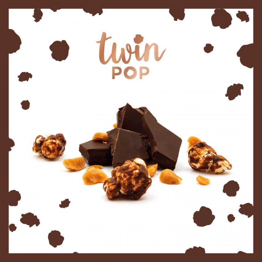 TWINPOP POPCORN CARAMEL + CHOCOLAT