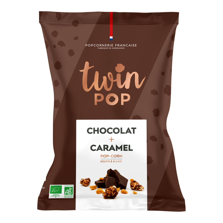 TWINPOP POPCORN CARAMEL + CHOCOLAT