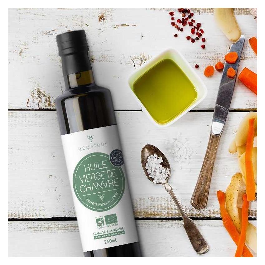 Huile vierge de Chanvre biologique - 250 mL