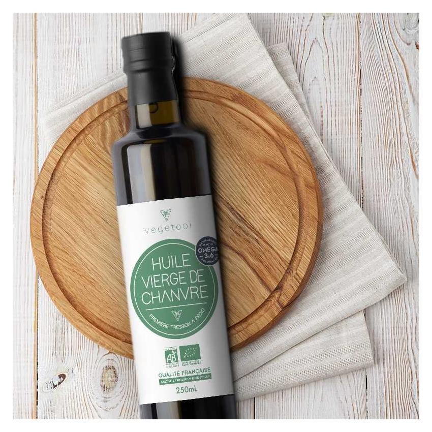 Huile vierge de Chanvre biologique - 250 mL