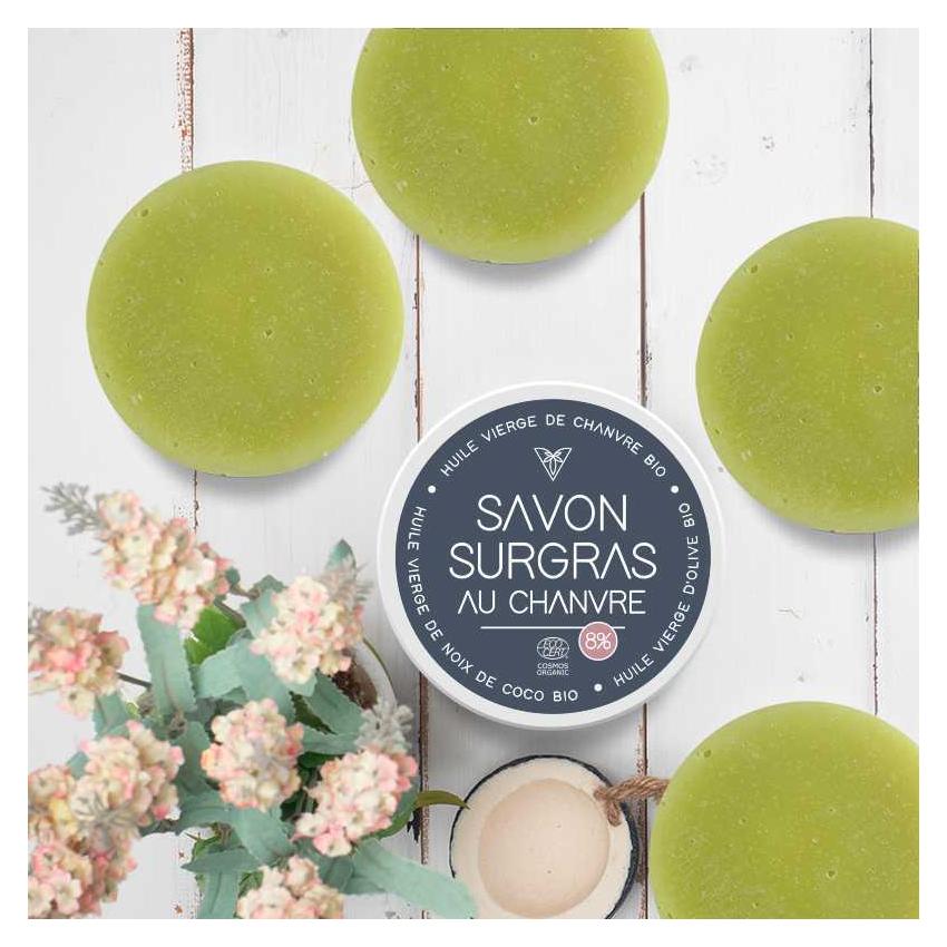 Savons surgras au Chanvre biologique - 100 g