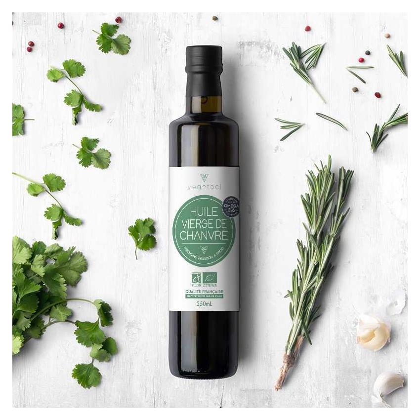 Huile vierge de Chanvre biologique - 250 mL