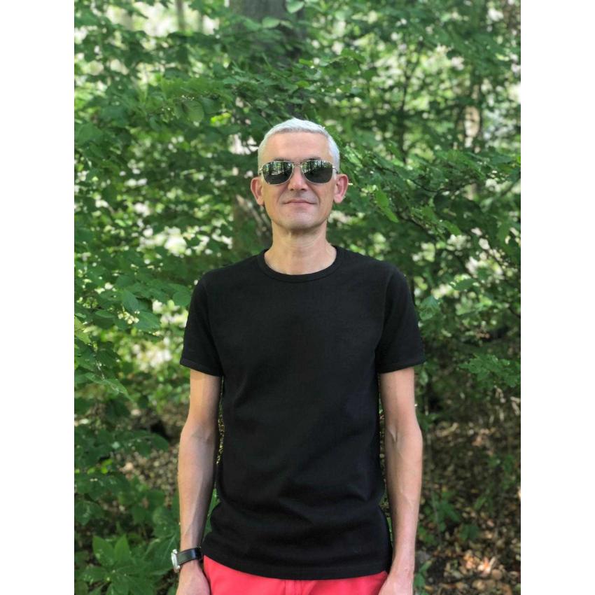 T-shirt premium et durable 100% coton bio - Noir - 340gr/m2