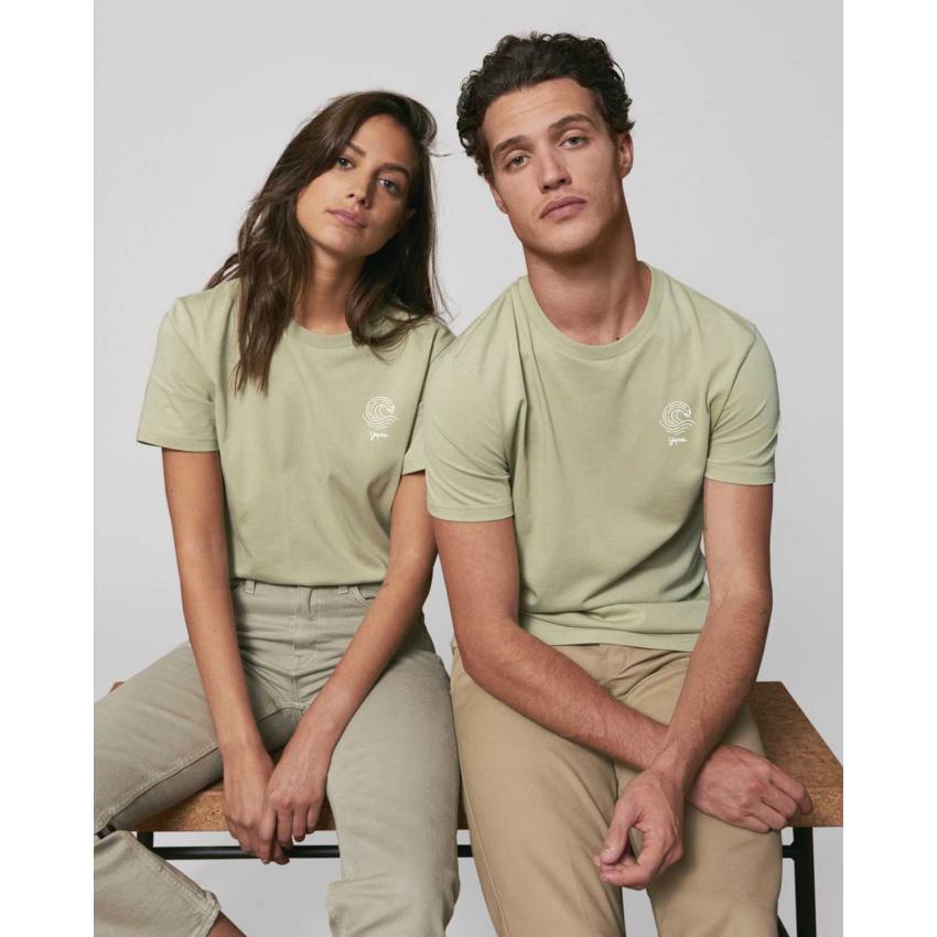 T-shirt sage mixte - Brodé "Yepaa"