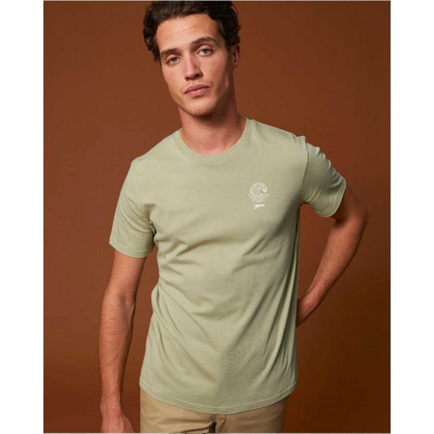 T-shirt sage mixte - Brodé "Yepaa"